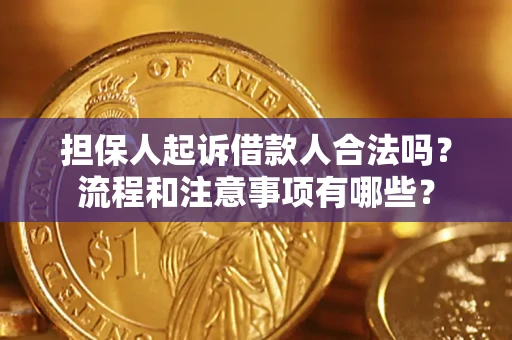 济南担保人起诉借款人合法吗？流程和注意事项有哪些？
