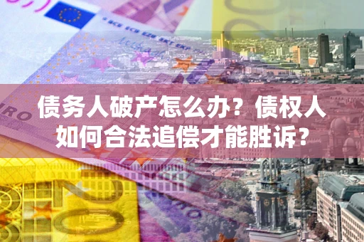 济南债务人破产怎么办？债权人如何合法追偿才能胜诉？