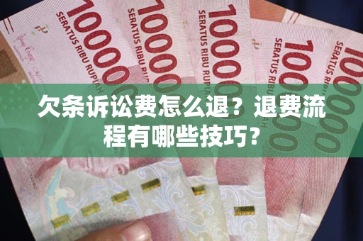 济南欠条诉讼费怎么退？退费流程有哪些技巧？
